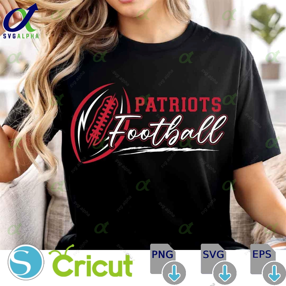 Patriots Football Svg Png Football Svg Sports Svg Football Shirt Sublimation Designs Png Dxf Jpg Eps